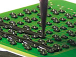 Figure 11. Potting image of Displix Oval with the RTV silicone Dow Corning SE-9187L.